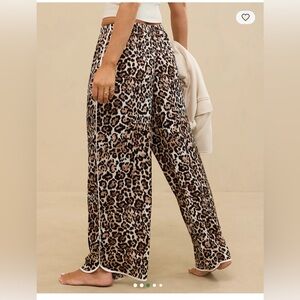 Aerie Off Duty Satin Piping Trouser PJ Pants XL